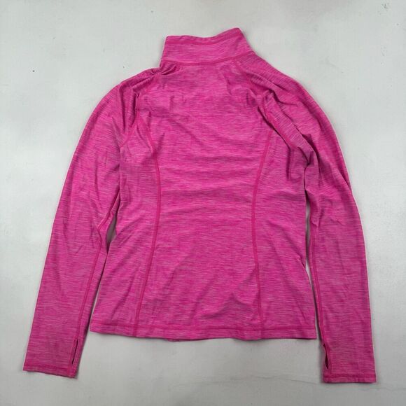 Z by Zella Pink 1/4 Zip Pullover Shirt Mock Neck L/S Stretch Space Dye Size XL - Picture 4 of 7